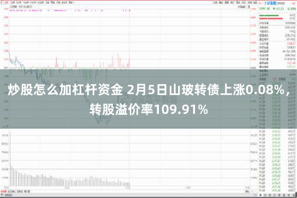 炒股怎么加杠杆资金 2月5日山玻转债上涨0.08%，转股溢价率109.91%